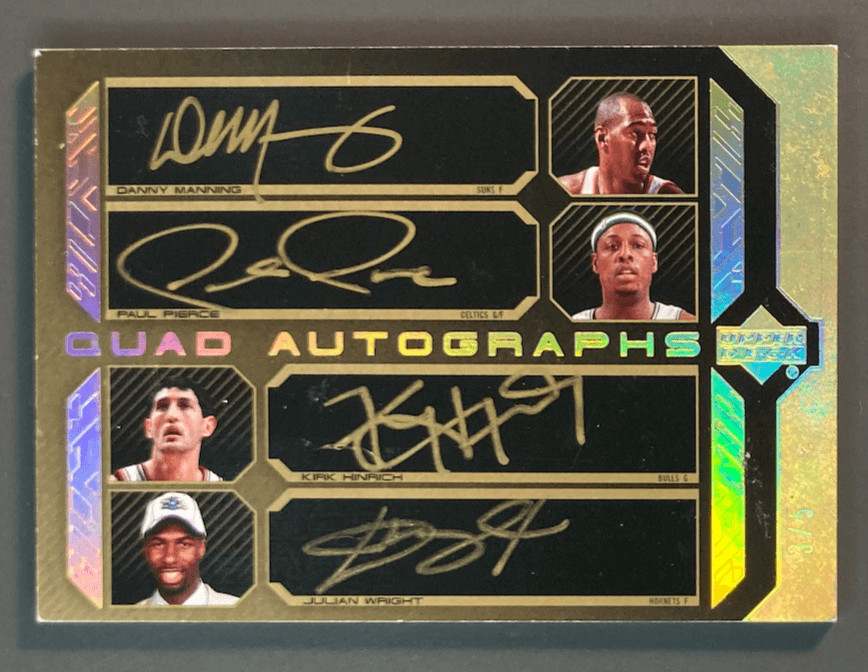 PIERCE / MANNING / HINRICH / J.WRIGHT 2007 UD BLACK QUAD AUTOS GOLD 3/5 PIERCE / MANNING / HINRICH / J.WRIGHT 2007 UD BLACK QUAD AUTOS GOLD 3/5
