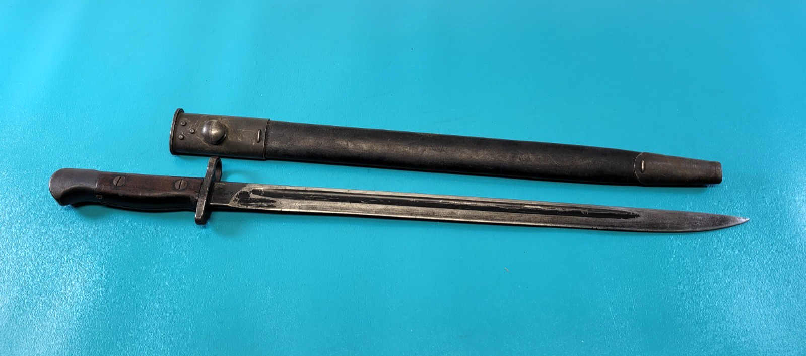 WWI Australian 1907 Enfield EFD Bayonet & Sheath 2nd Military District NSW TR999