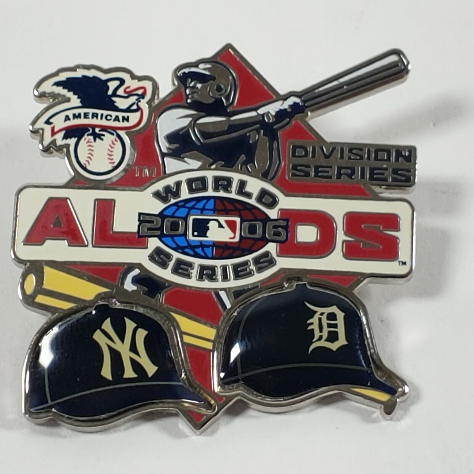 2006 MLB American League Division Series Yankees Vs Tigers Lapel Hat Pin