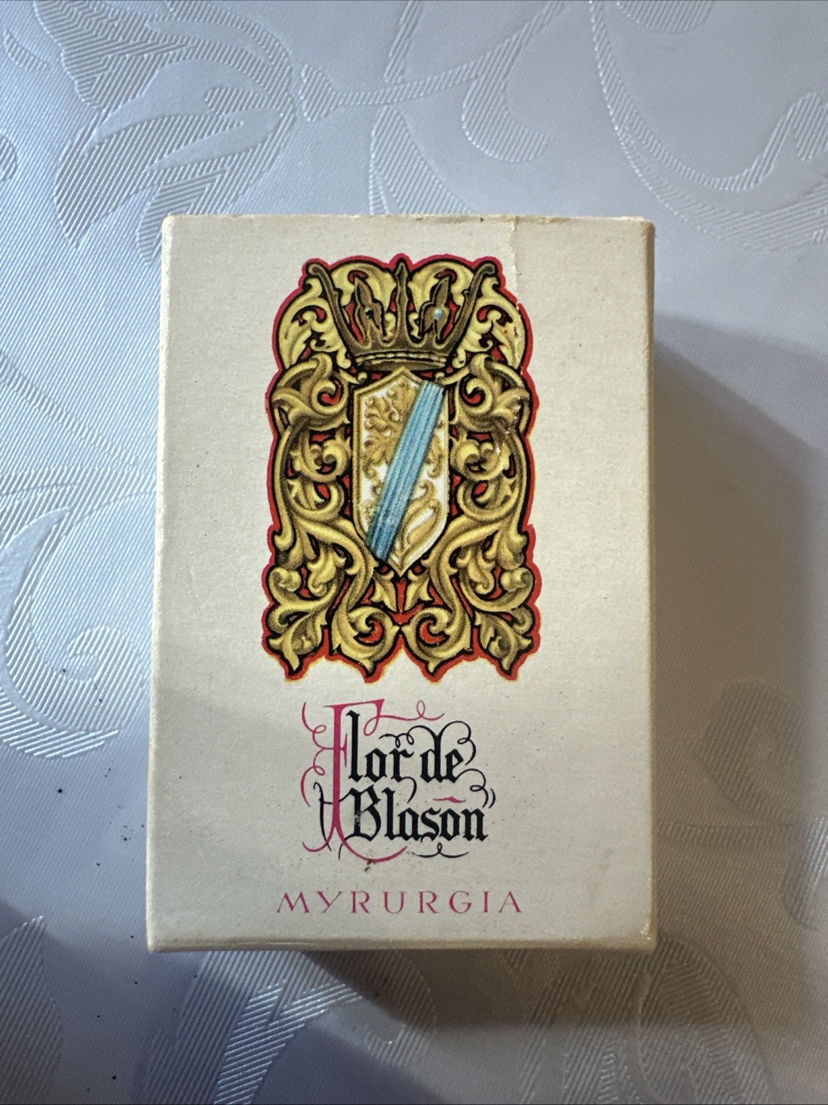 VTG Myrurgia Flor De Blason Cologne Barcelona Spain With Original Box Mini VTG Myrurgia Flor De Blason Cologne Barcelona Spain With Original Box Mini