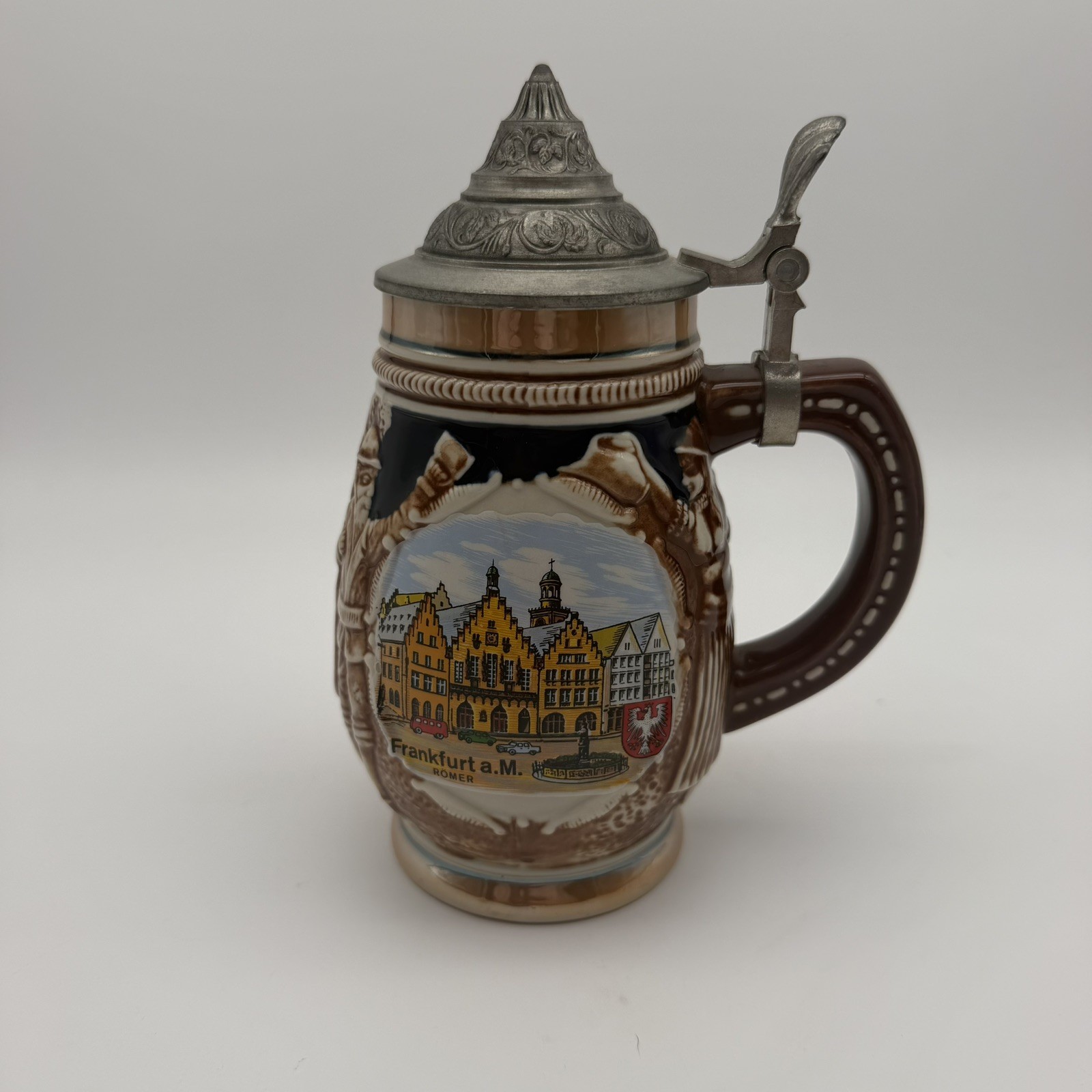 Vintage Frankfurt a.Main R\'omer Barrel Stein from Frankfurt Germany 7\