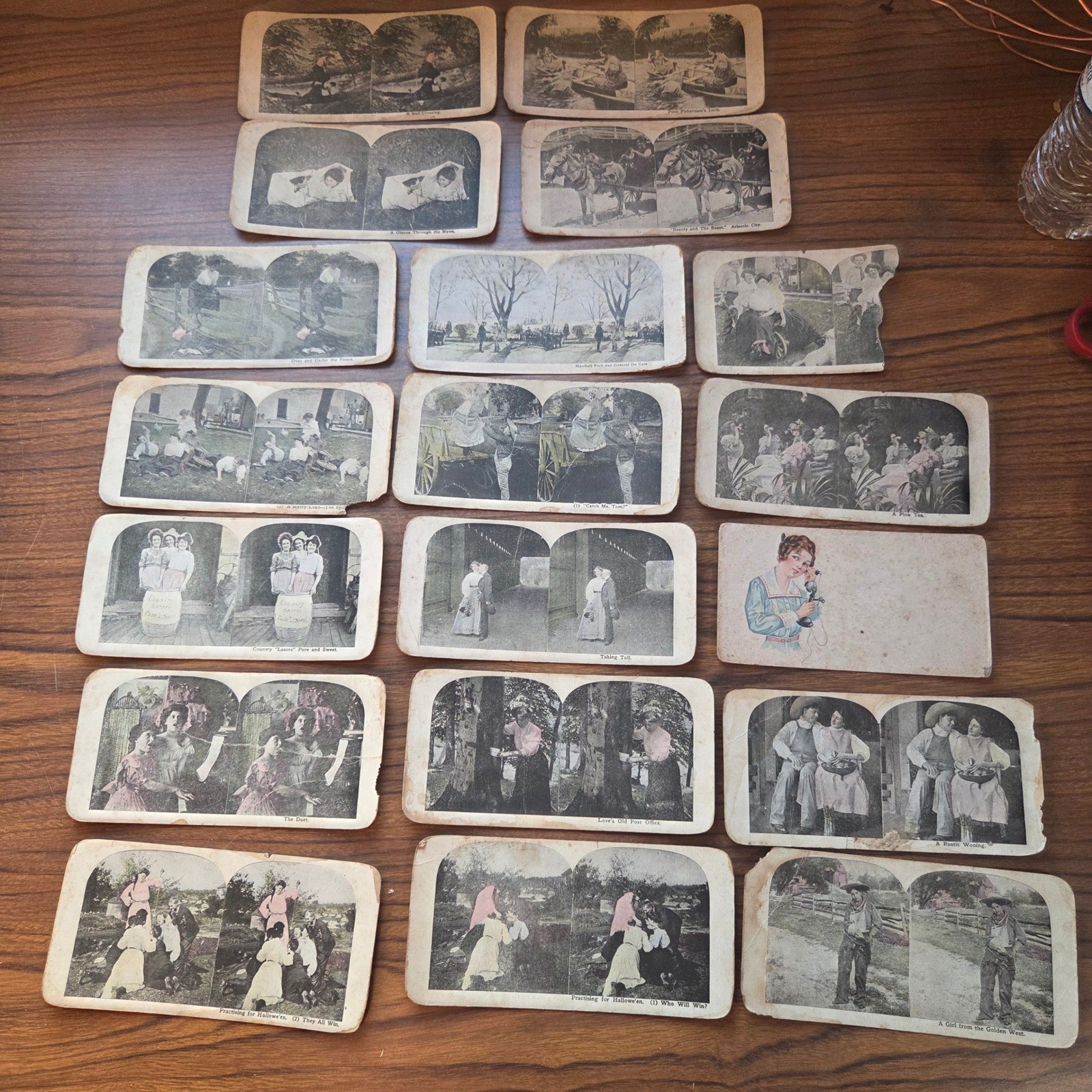 Lot of 17 Antique Stereoview Cards Victorian Scenes Halloween Atlantic City Foch Lot of 17 Antique Stereoview Cards Victorian Scenes Halloween Atlantic City Foch