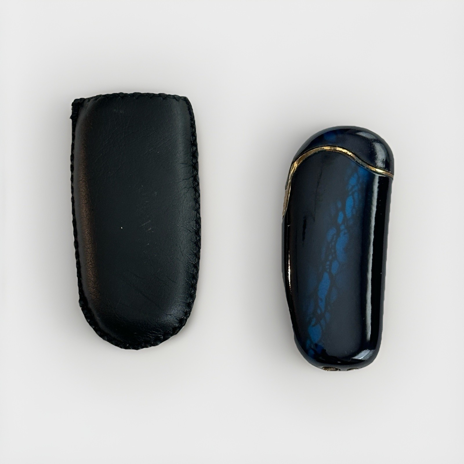 Vintage Blue Abstract Design Lighter Gas