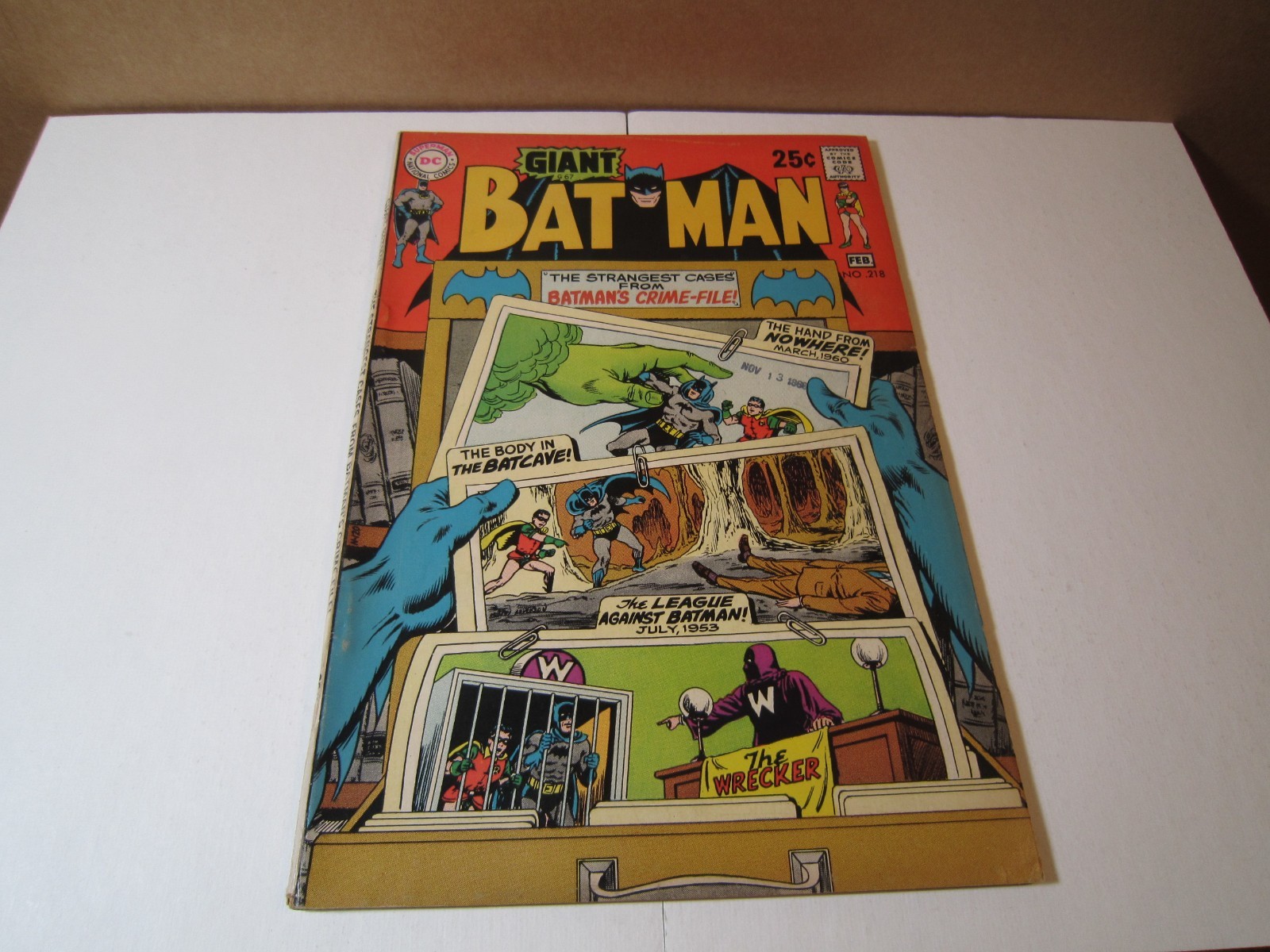Batman #218 VG/F (5.0) Giant G67 1970 C-OW pages