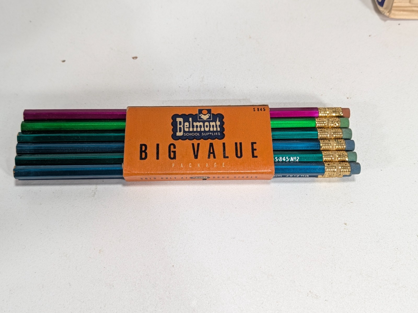 Vintage 1950s Belmont School Supplies Pencil Pack of 11 - New Old Stock Vintage 1950s Belmont School Supplies Pencil Pack of 11 - New Old Stock