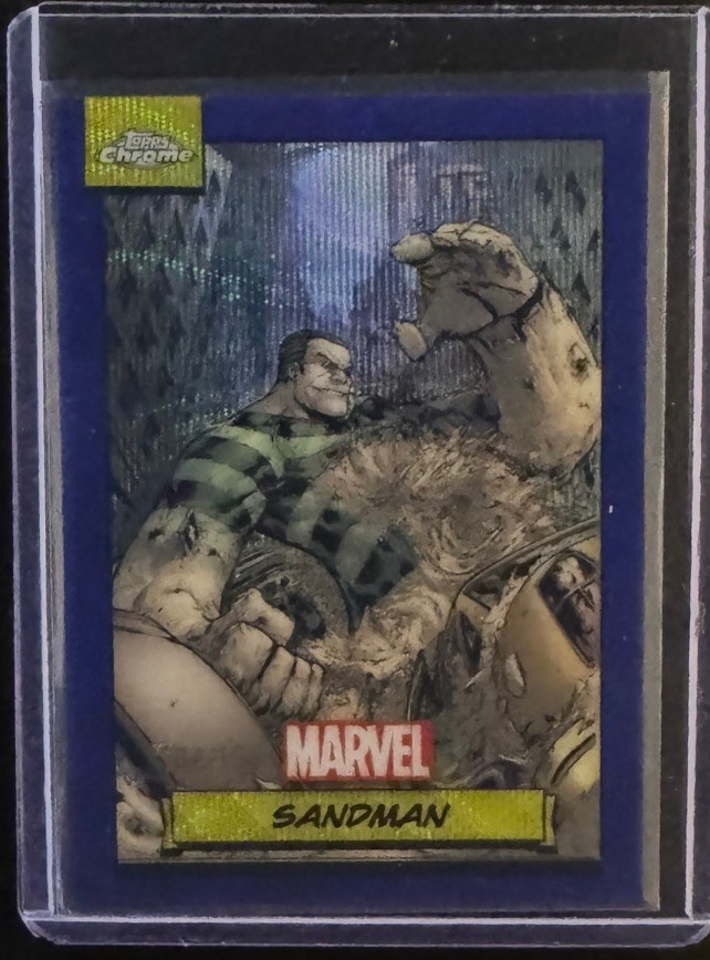 2024 Topps Chrome Marvel Sandman #144 Blue Wave  Refractor  104/150
