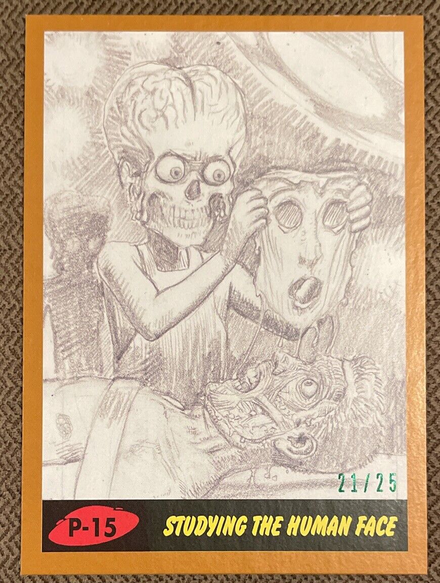 2017 Topps Mars Attacks: Studying The Human Face P15 21/25