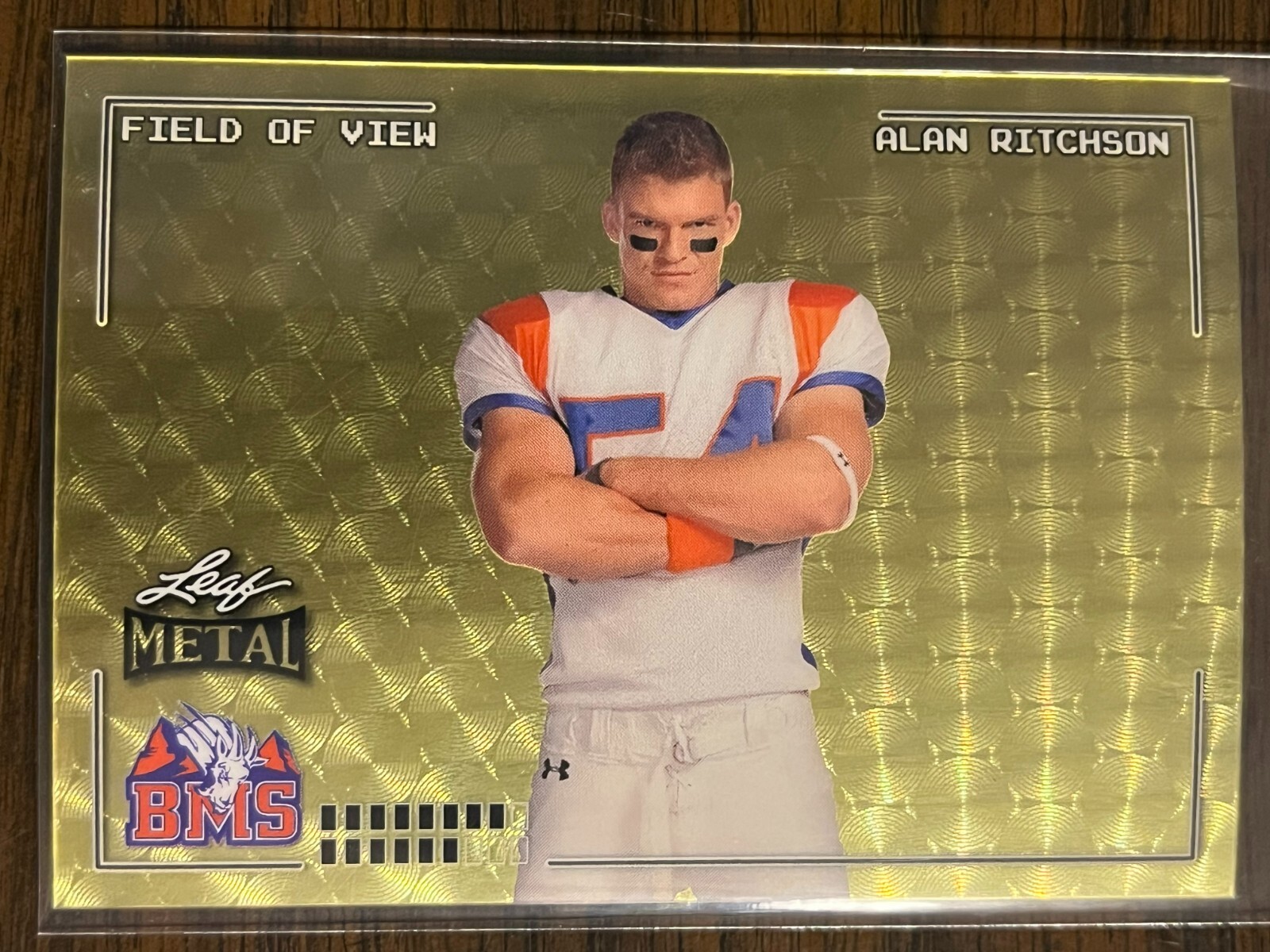 2024 Leaf Metal Blue Mountain State #FVB-1 Thad Castle Alan Ritchson GOLD 1/1 2024 Leaf Metal Blue Mountain State #FVB-1 Thad Castle Alan Ritchson GOLD 1/1
