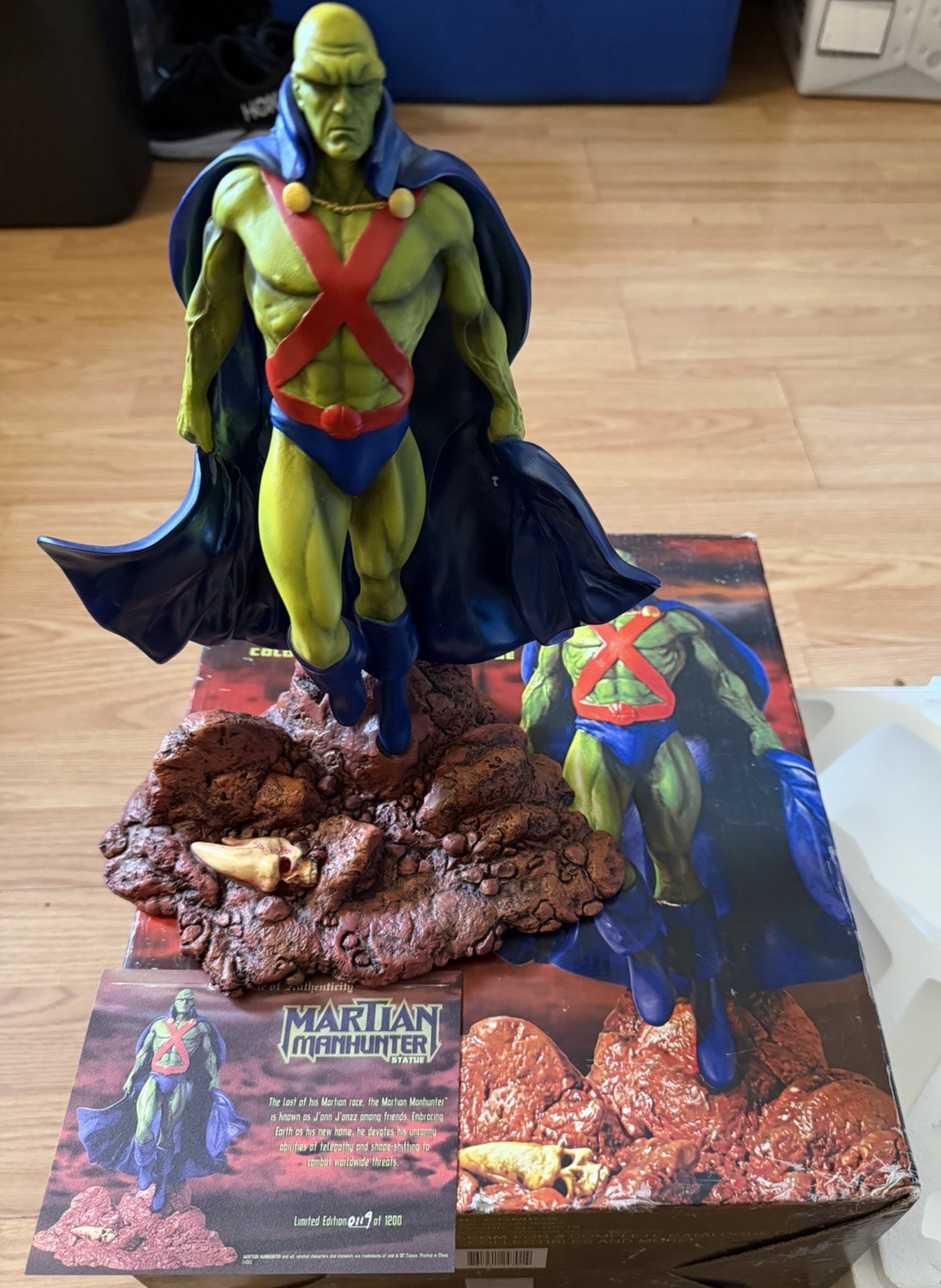 2005 Martian Manhunter Cold-Cast Statue DC Comics By Alex Ross LTD 119/1200 2005 Martian Manhunter Cold-Cast Statue DC Comics By Alex Ross LTD 119/1200
