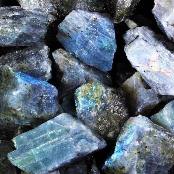 Raw Rough Labradorite Large Chunks Healing Crystal Mineral Rocks Specimens Gifts
