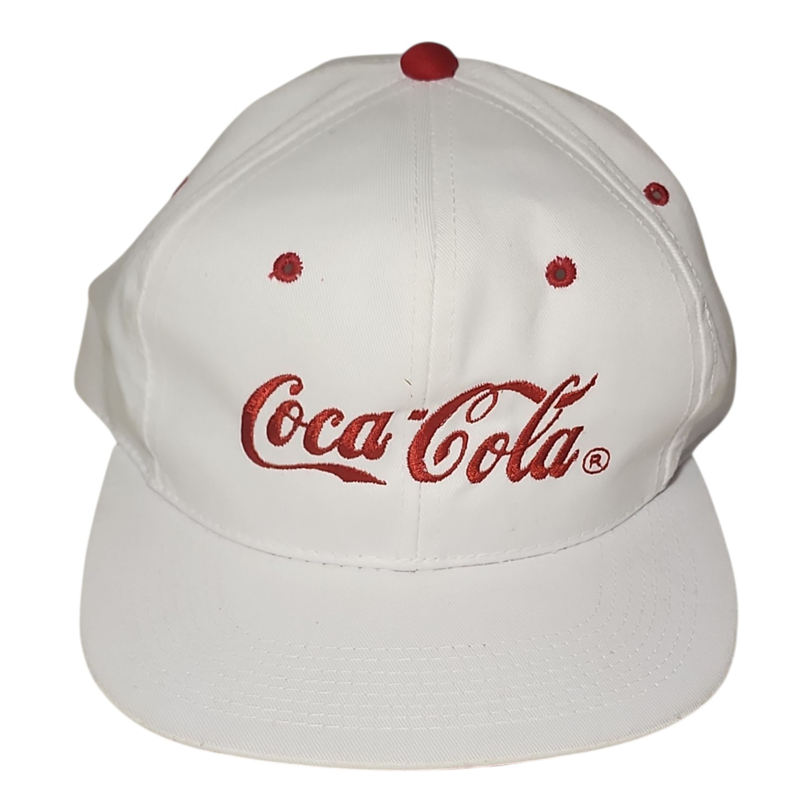Vintage Coca Cola Snapback Hat Cap Trucker YoungAn Brand White New Old Stock Vintage Coca Cola Snapback Hat Cap Trucker YoungAn Brand White New Old Stock
