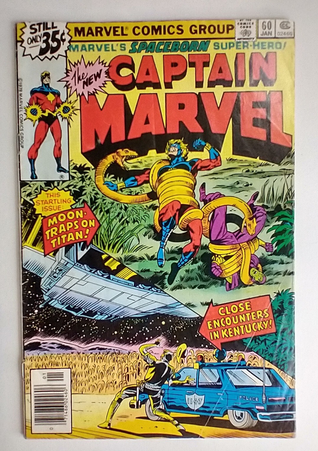 Marvel Comics Captain Marvel #60 Herb Trimpe, Irv Wantanabe Cover FN/VF 7.0