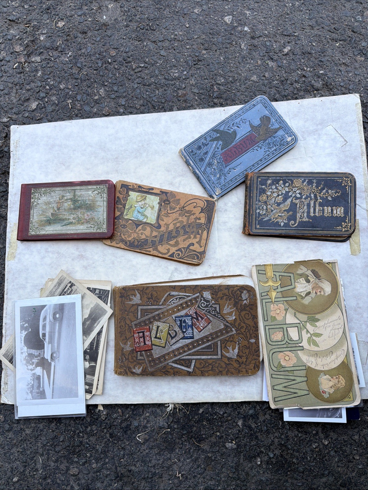 Lot of 5 Vintage Antique Victorian Autograph Albums Ephemera Old Photos Paper Lot of 5 Vintage Antique Victorian Autograph Albums Ephemera Old Photos Paper