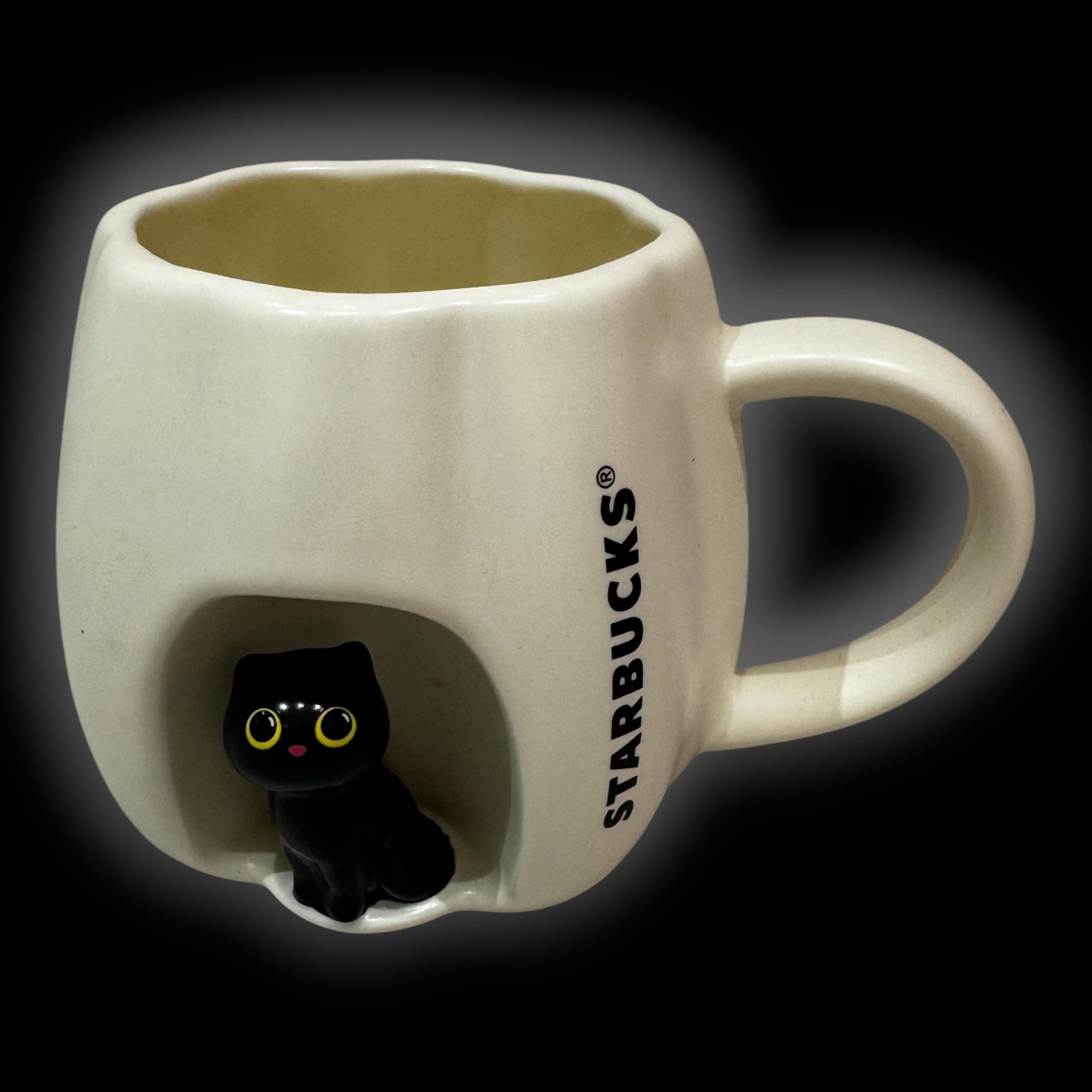 Starbucks BLACK CAT Mug Ceramic Europe Excl Pumpkin Window 14oz 2026 USA Seller Starbucks BLACK CAT Mug Ceramic Europe Excl Pumpkin Window 14oz 2026 USA Seller