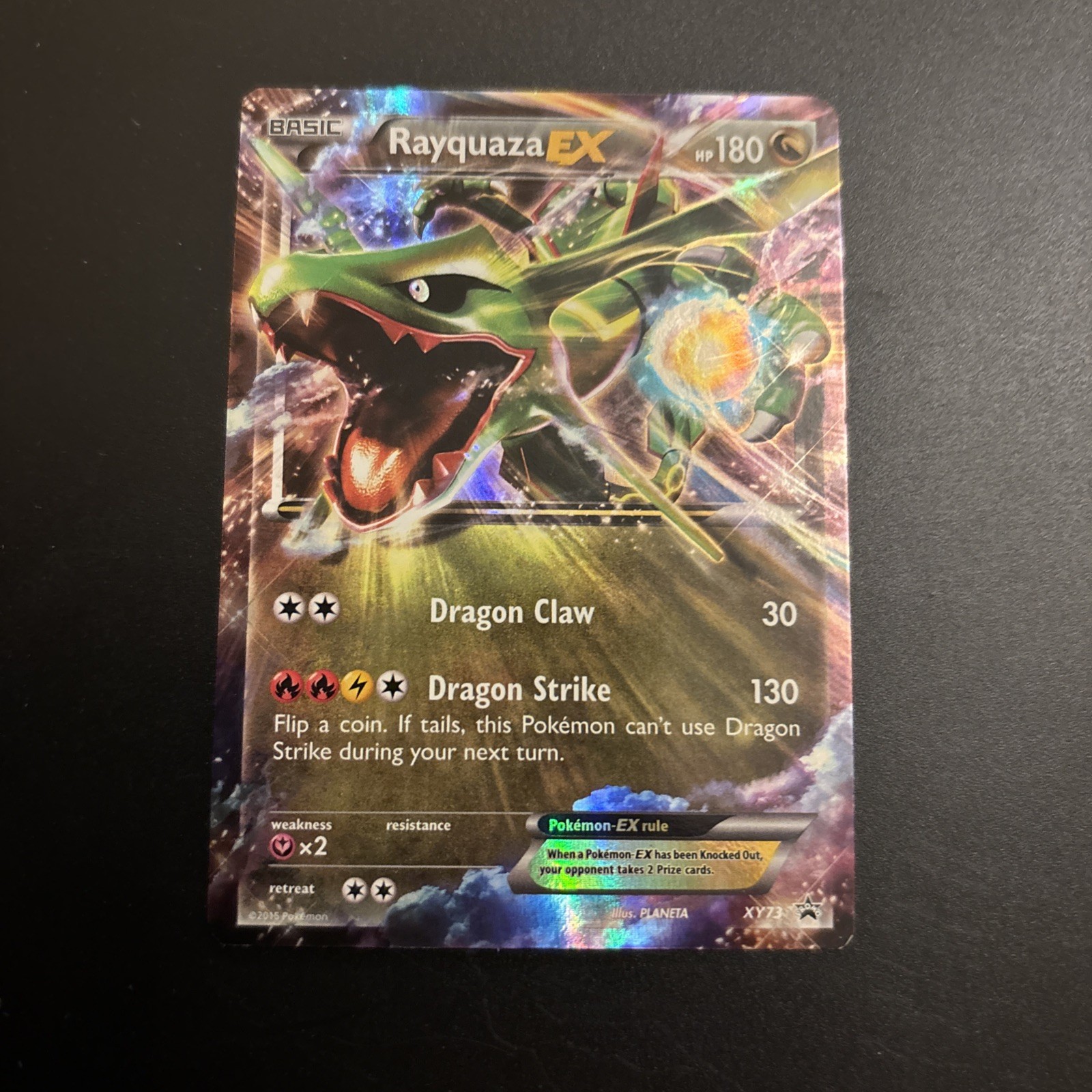 Rayquaza EX XY73 Black Star Promo Pokemon Card Rayquaza EX XY73 Black Star Promo Pokemon Card