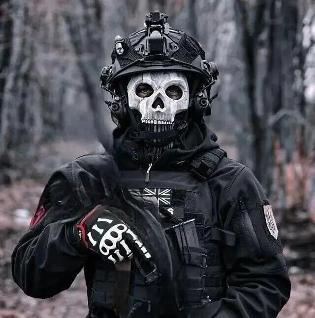 Military tactical balaclava mask with Ghost Ghost skull from the - Call of Duty Military tactical balaclava mask with Ghost Ghost skull from the - Call of Duty