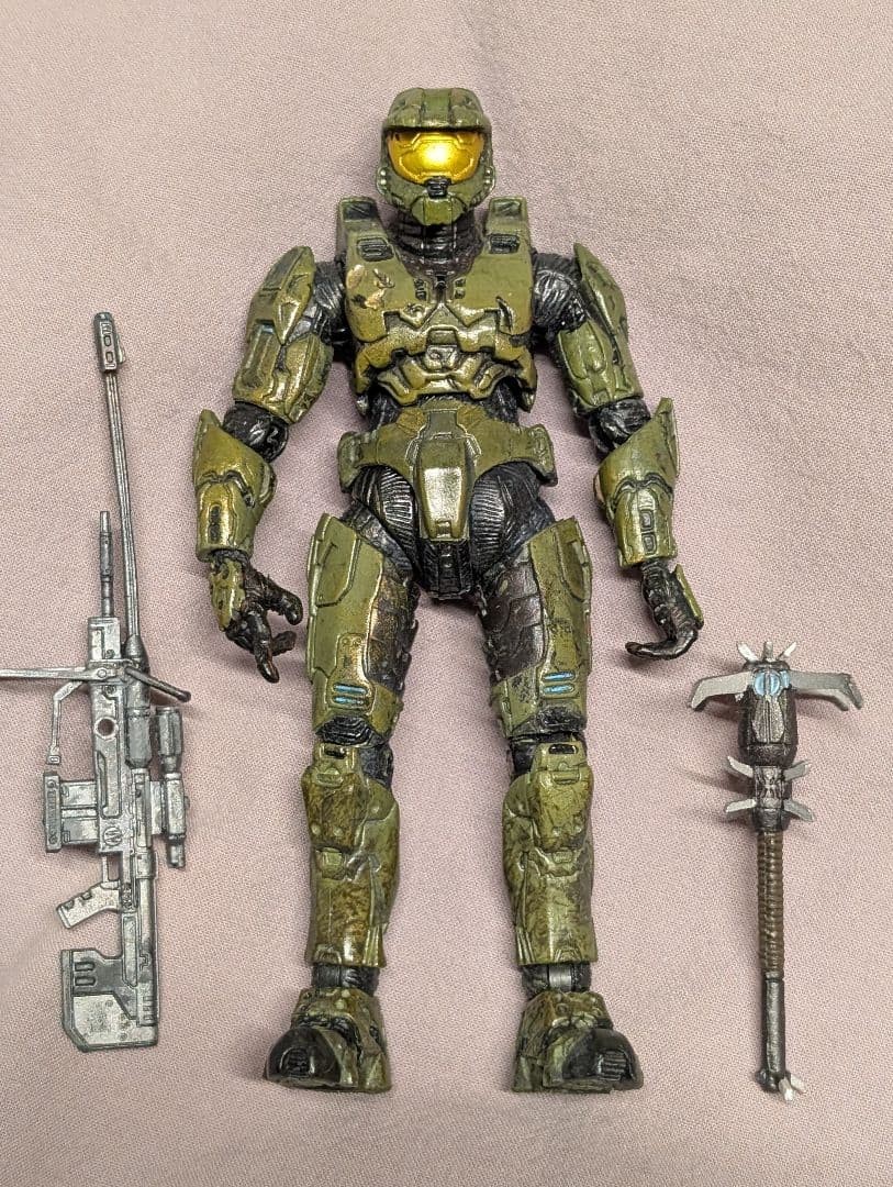 Halo 3 Master Chief Spartan 117 McFarlane Toys 12cm Figure with Weapons