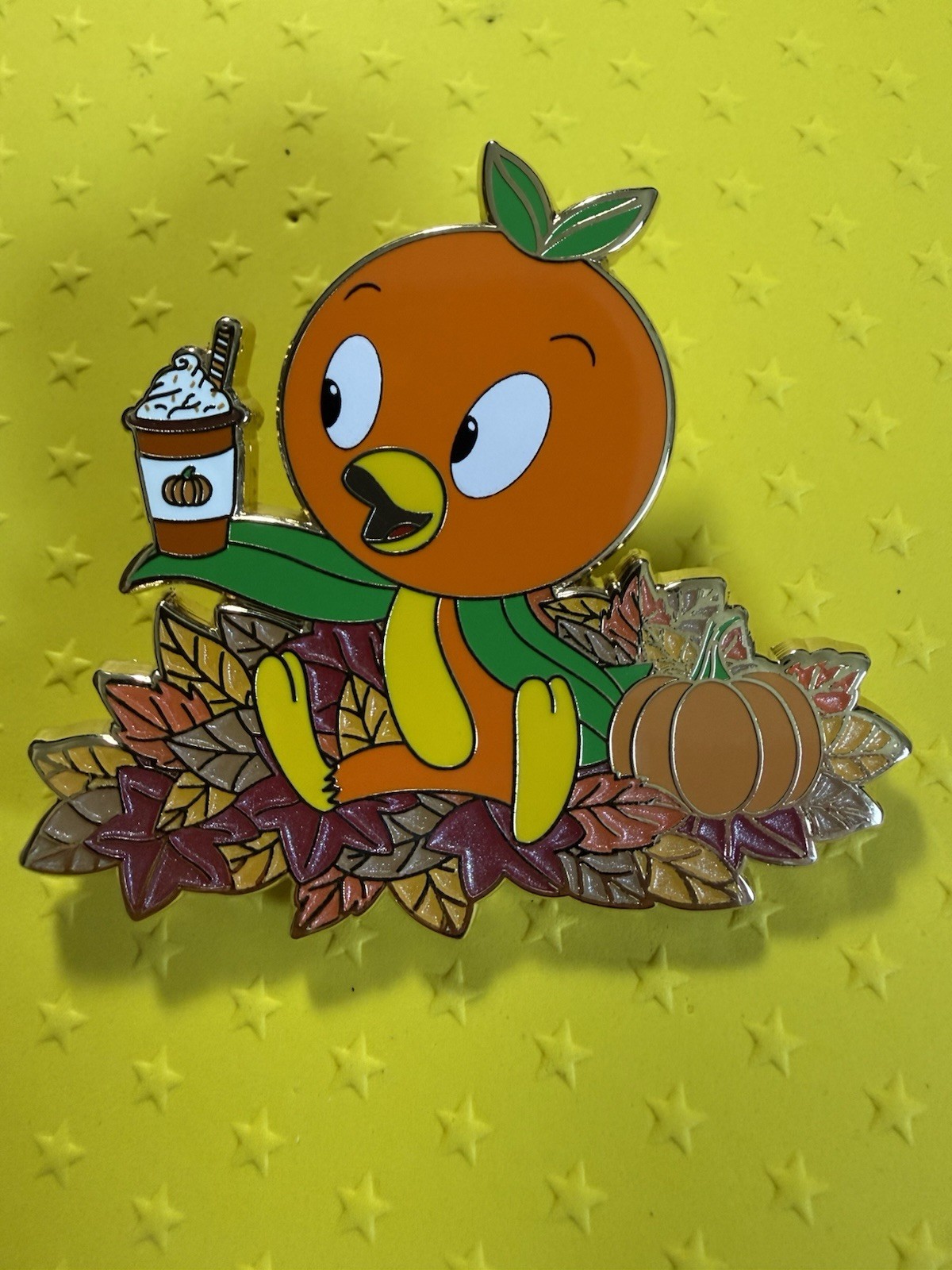 Orange Bird Fantasy Pin, By Enchanted Queen Pins Seasons LE 35 -substantial 2 in