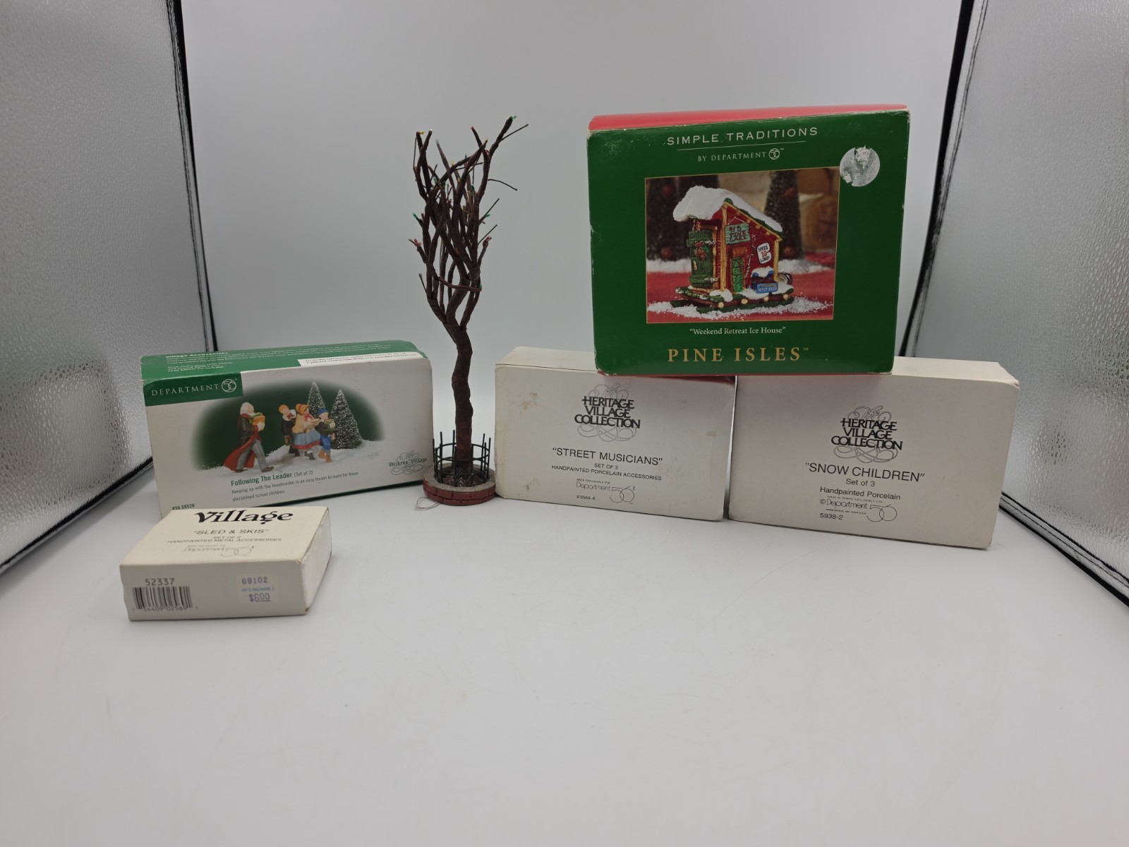 Vintage Dept 56 Snow Village Accessory Lot 