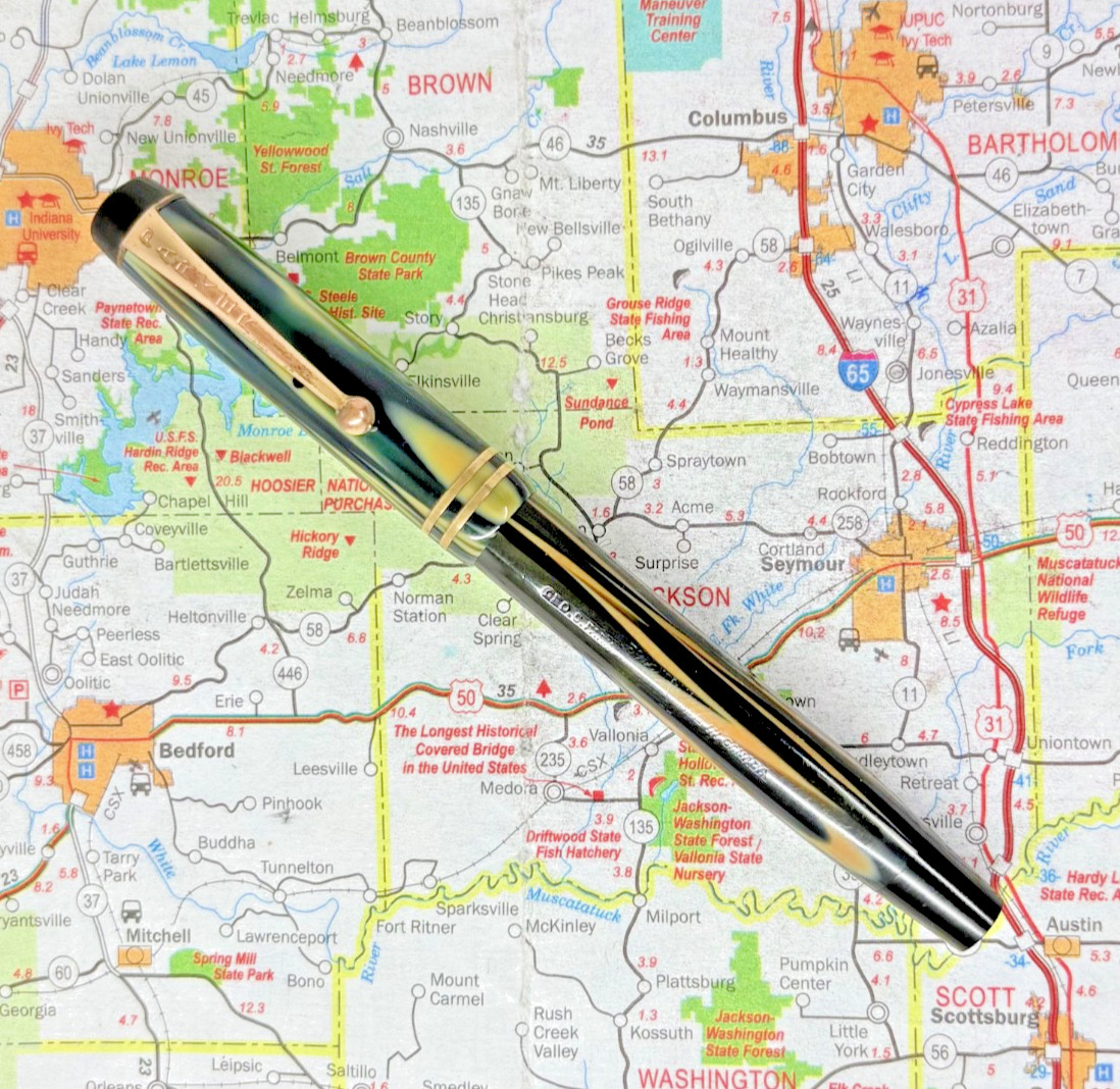 Vintage Parker True Blue Fountain Pen, 14k .585 England Nib, Made in Canada Vintage Parker True Blue Fountain Pen, 14k .585 England Nib, Made in Canada