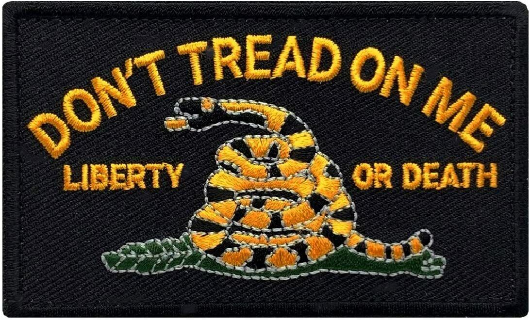 Dont Tread On Me Gadsden Liberty Patch [Hook Fastener -3.5 X2.0- DL11]