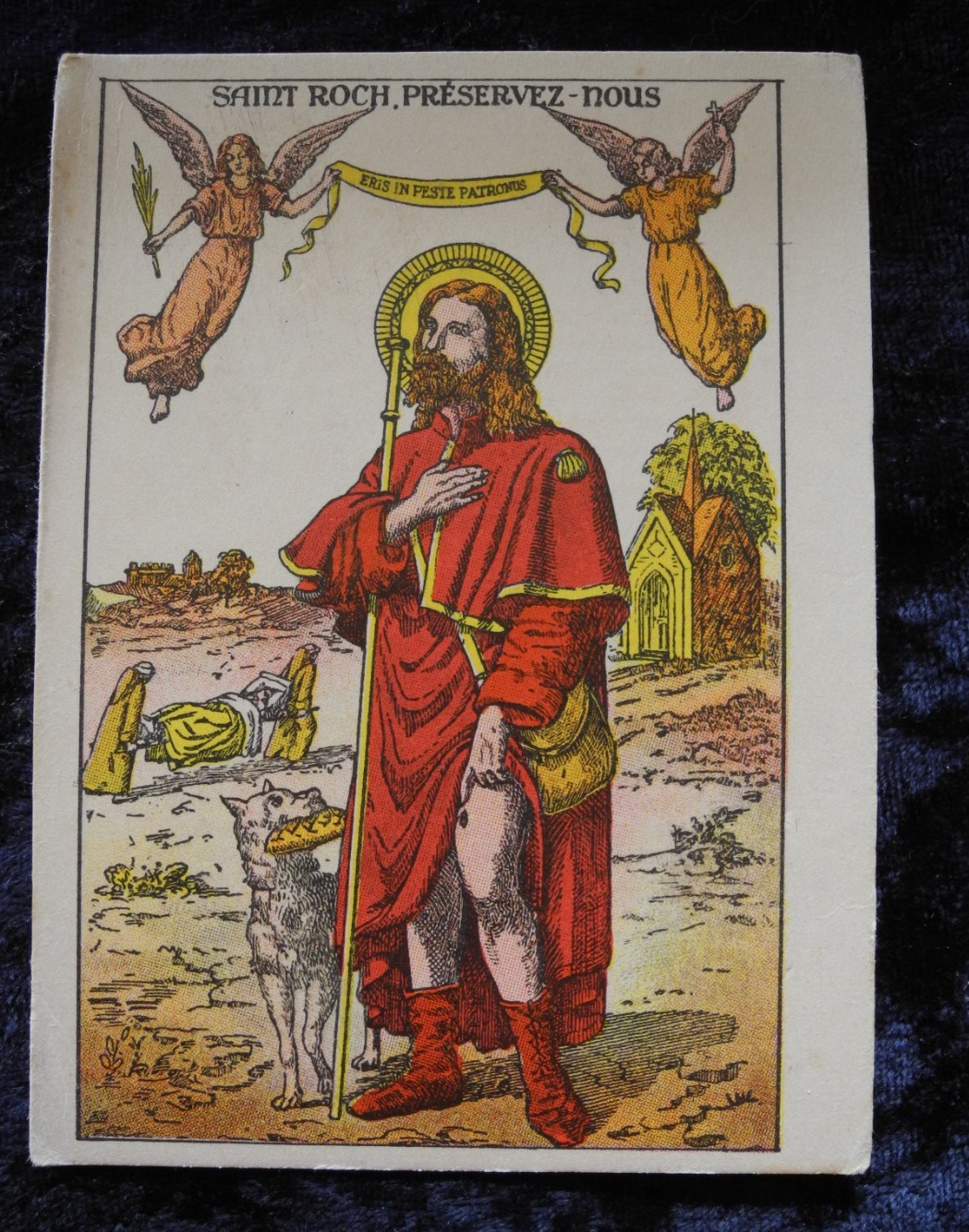 VINTAGE ANTIQUE HOLY CARD / PRAYER CARD 