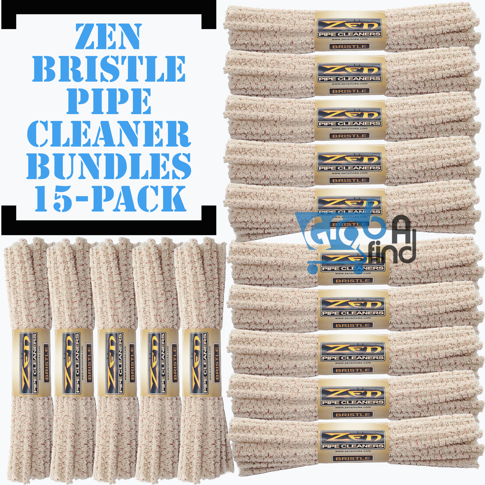 ZEN Bundles Zen Pipe Cleaners Hard Bristle 15-Pack - 44/bundle X15 / 660 count ZEN Bundles Zen Pipe Cleaners Hard Bristle 15-Pack - 44/bundle X15 / 660 count