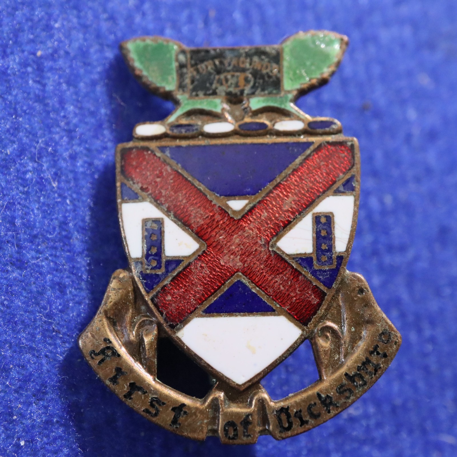 WW2 US ARMY 13th Infantry Regt DUI Crest \ WW2 US ARMY 13th Infantry Regt DUI Crest \