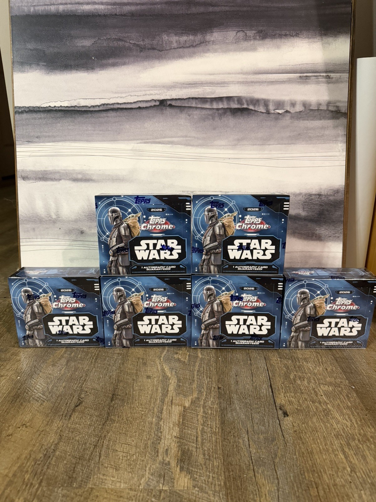 2026 Topps Chrome Star Wars Hobby Box - Factory Sealed In Hand 2026 Topps Chrome Star Wars Hobby Box - Factory Sealed In Hand