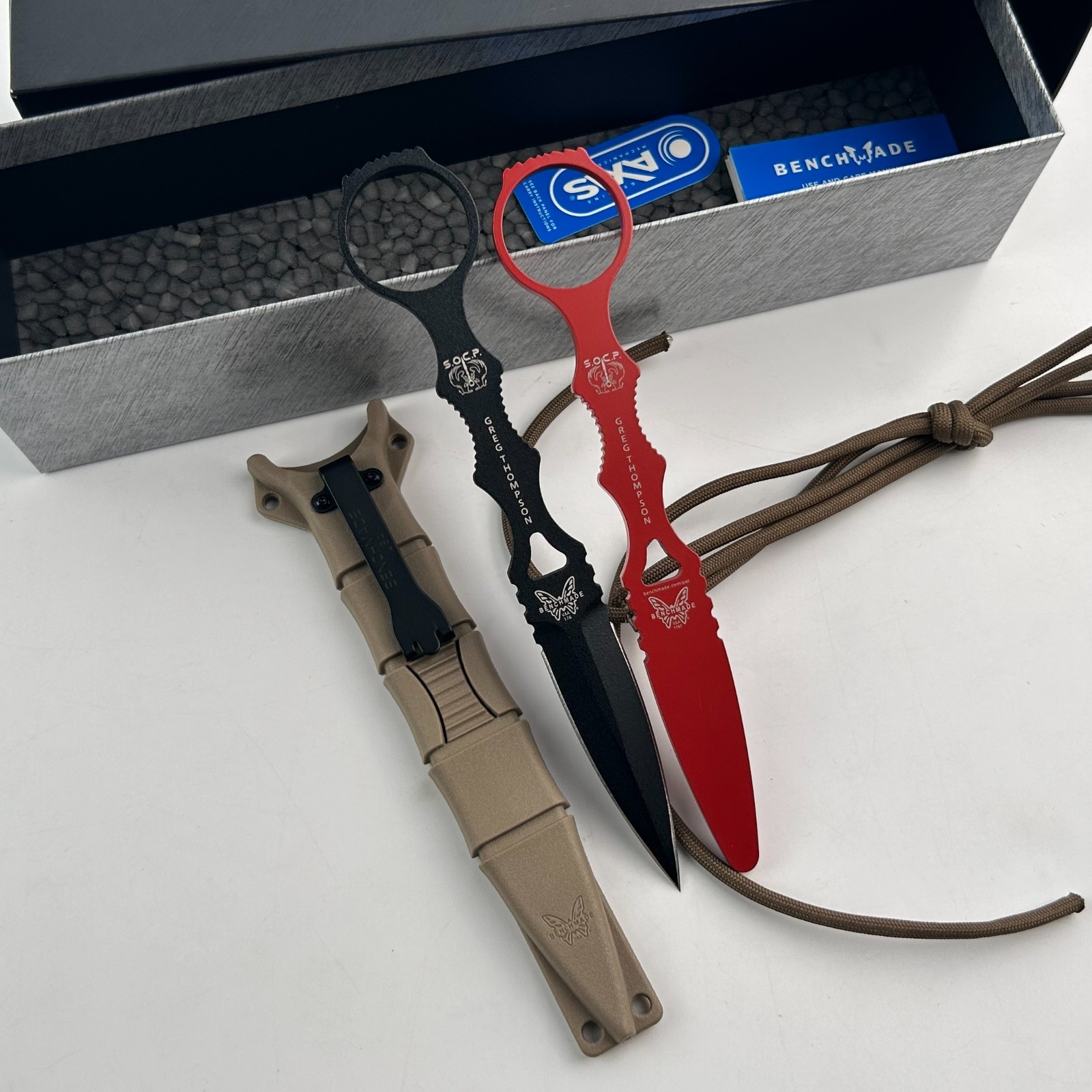 Benchmade SOCP Dagger 176BKSN-COMBO Sand Sheath 440C Coated Fixed Blade Knife Benchmade SOCP Dagger 176BKSN-COMBO Sand Sheath 440C Coated Fixed Blade Knife