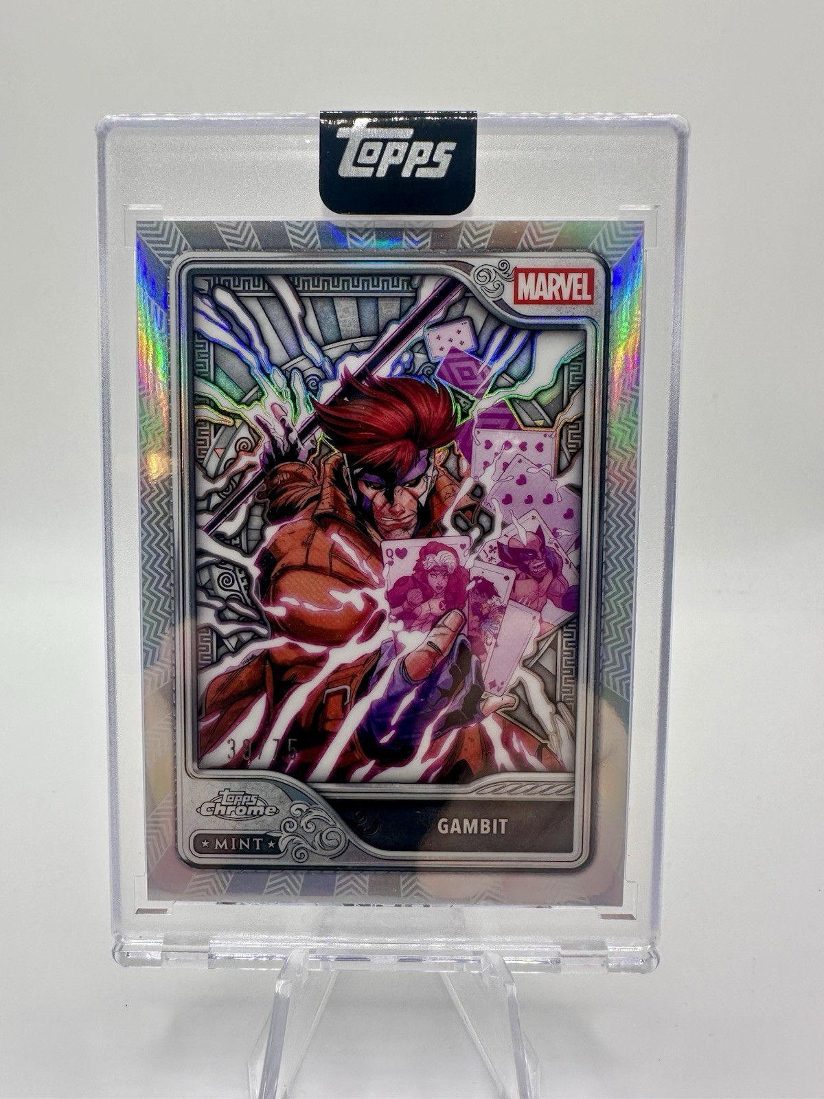 2026 Topps Mint Marvel Gambit Encased Silver 39/75 2026 Topps Mint Marvel Gambit Encased Silver 39/75