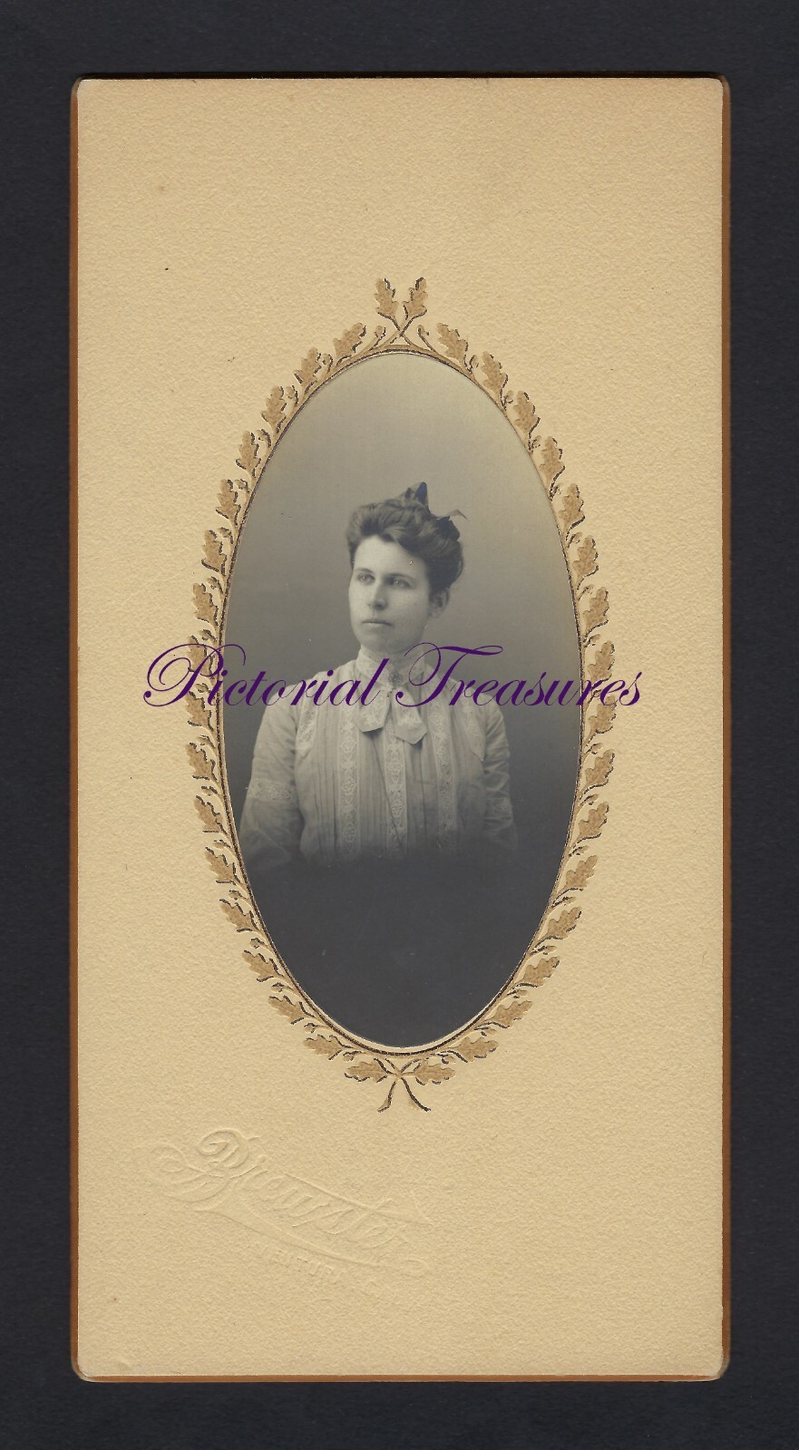 Cabinet Photo of Lovely Victorian Lady by Brewster, Ventura California / CA Cabinet Photo of Lovely Victorian Lady by Brewster, Ventura California / CA