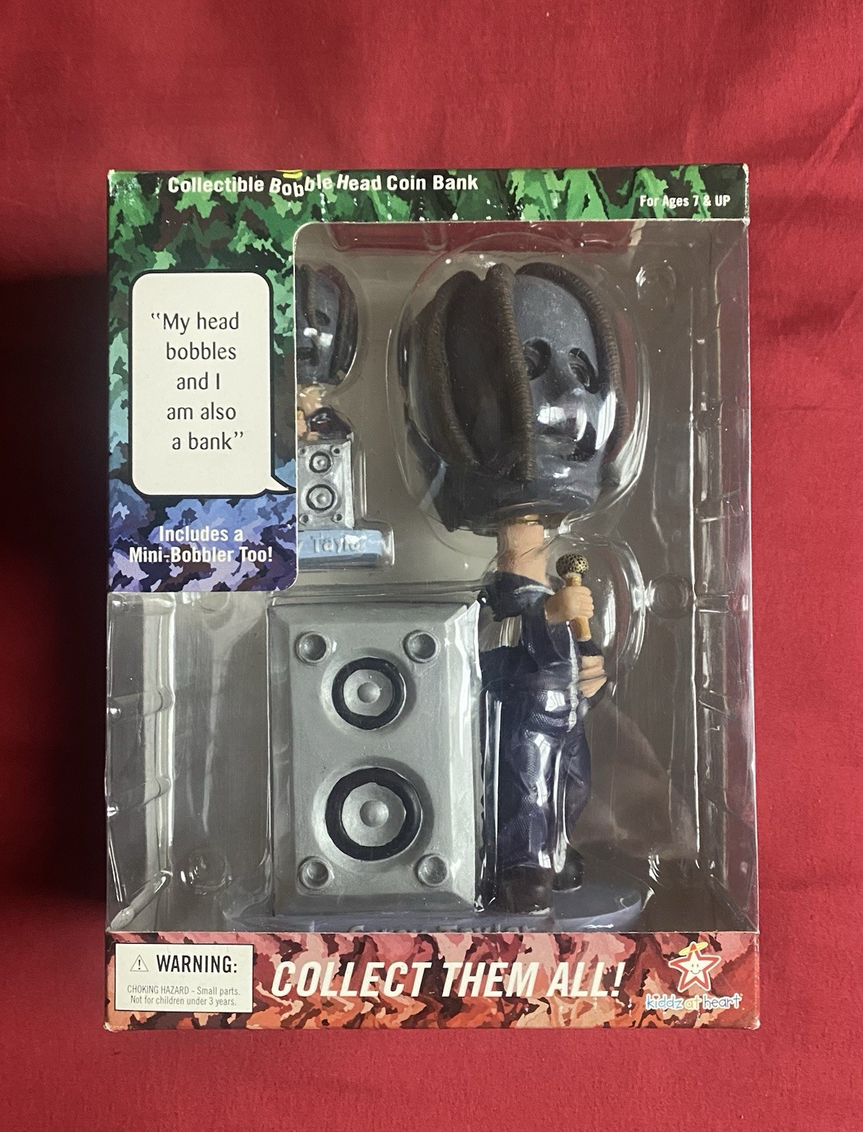 Bobblerz Slipknot Corey Taylor Bobble Head/Coin Bank w/ Mini C Taylor, New, Mint