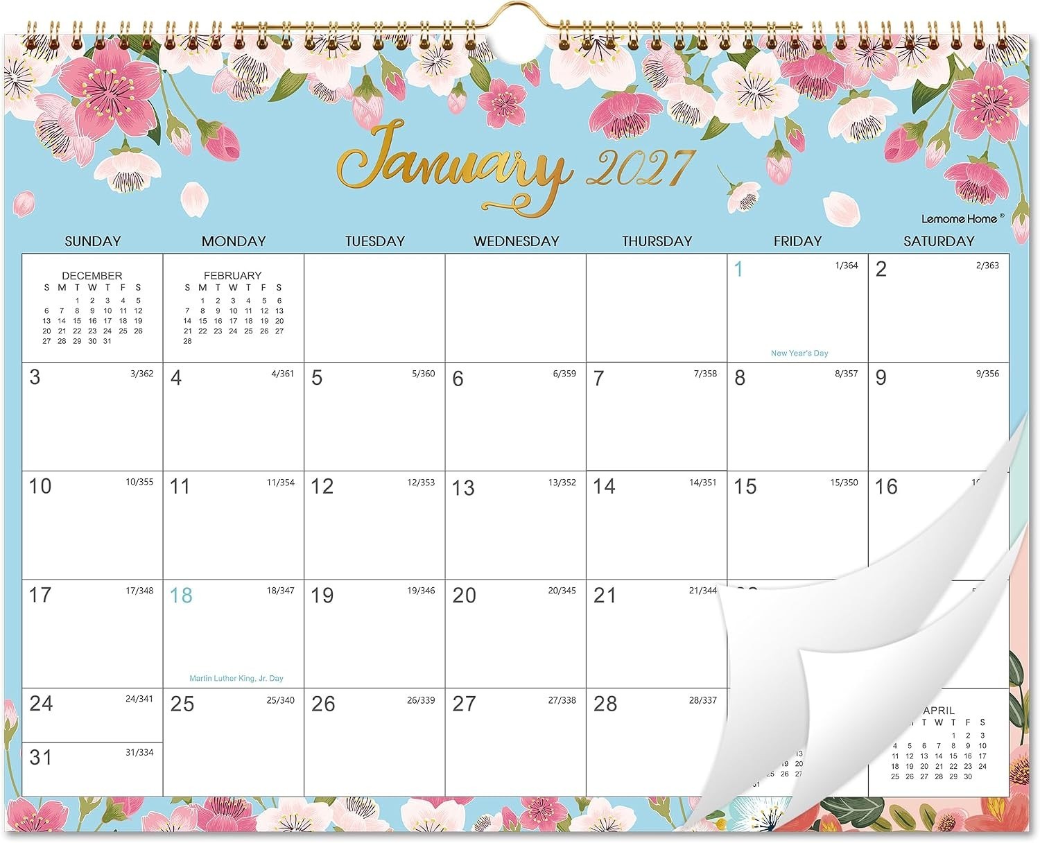 Stylish 2027 Calendar - Home Office Organization,  Thick Paper, 17\