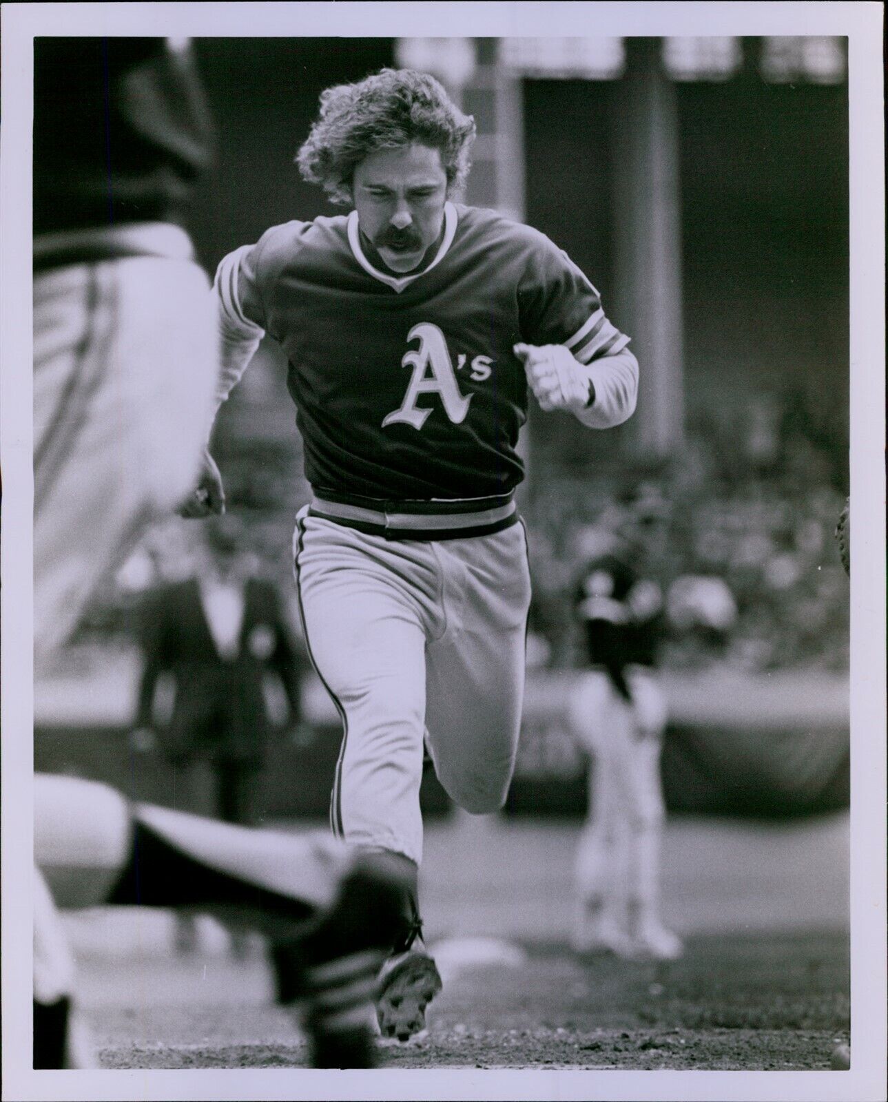 LG853 1976 Original Nancy Hogue Photo PHIL GARNER Oakland Athletics Baseball