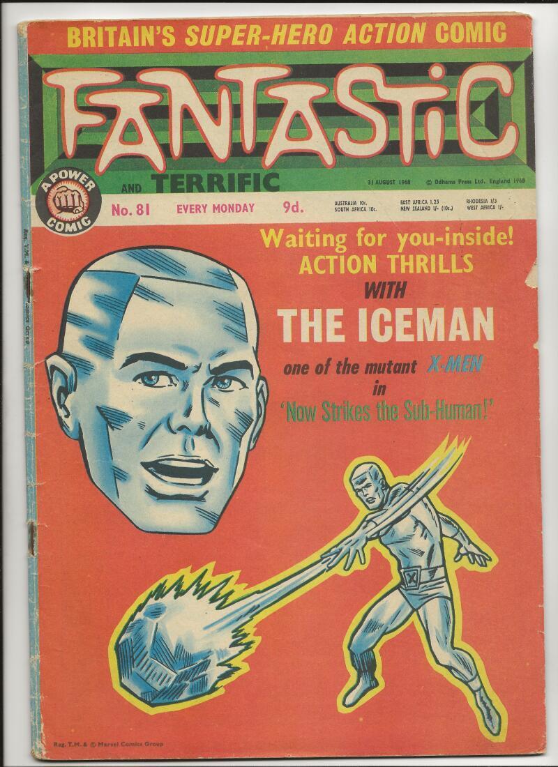 Fantastic #81 British Iceman Cover 1968