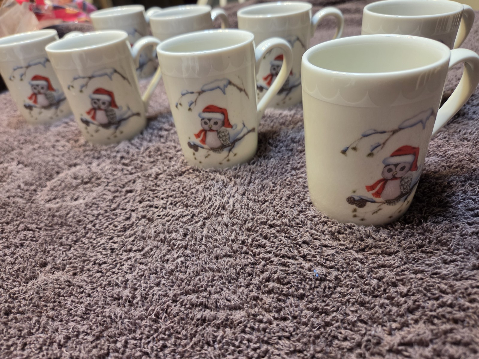 Vintage American Airlines Winter Owl Coffee Mugs (Set of 8) – Made in Japan... Vintage American Airlines Winter Owl Coffee Mugs (Set of 8) – Made in Japan...