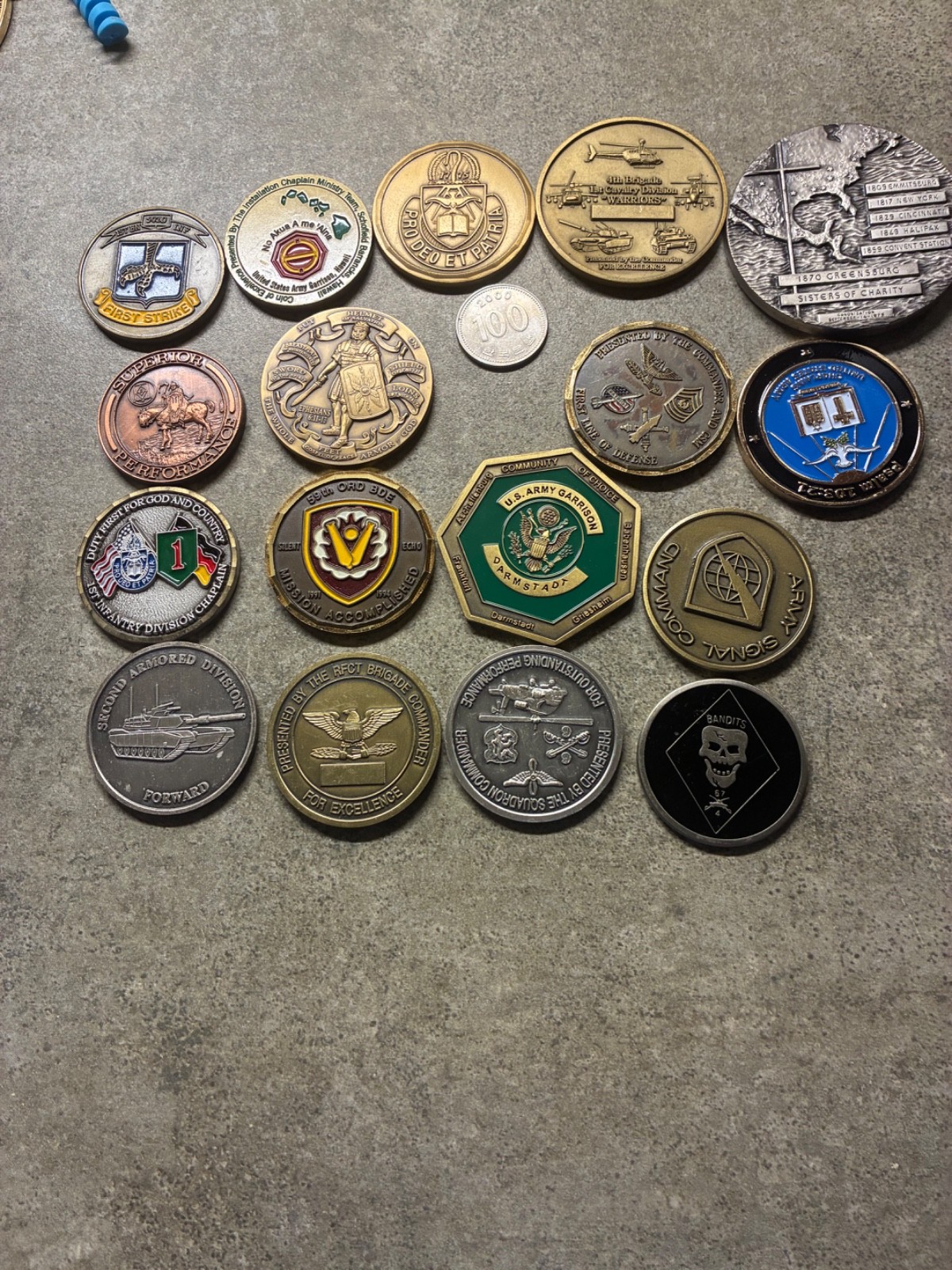 vintage military lot of challenge coims vintage military lot of challenge coims