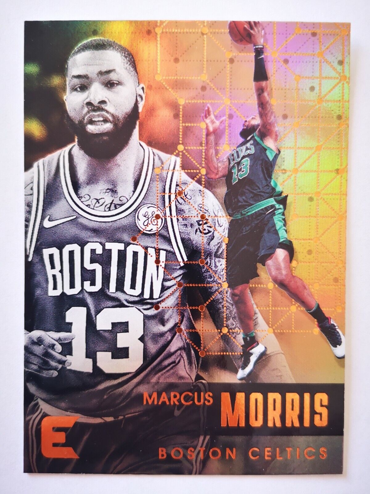 2017-18 Panini Essentials NBA Boston Celtics Card #96 Marcus Morris