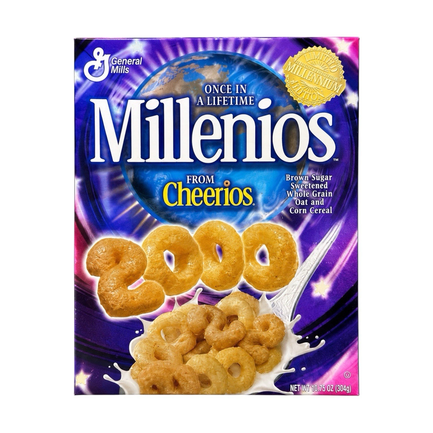 RARE Y2K Millenios from Cheerios 2000 Limited Edition Cereal Box FACTORY SEALED