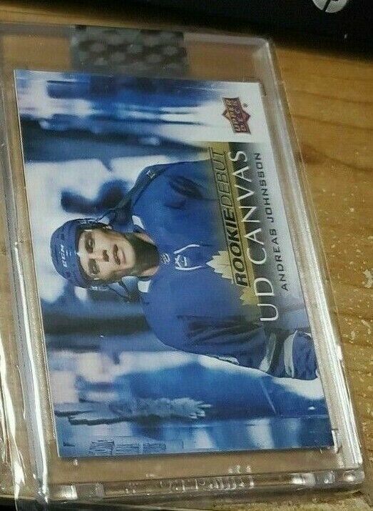 2018/19 Andreas Johnsson UD Canvas Rookie Debut Brand New still in plastic