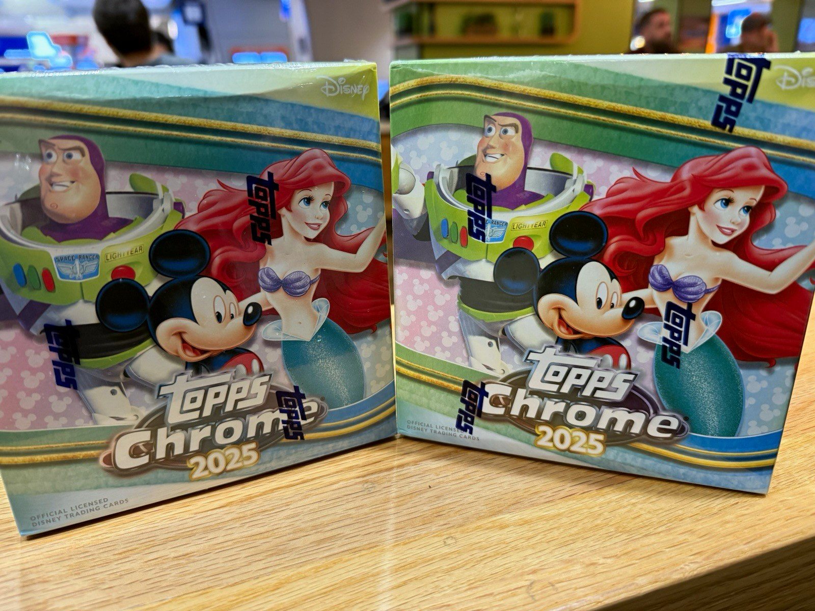 Topps Chrome 2025 Disney Trading Card Box Lot 2 Boxes 60 Cards Inserts Parallels Topps Chrome 2025 Disney Trading Card Box Lot 2 Boxes 60 Cards Inserts Parallels
