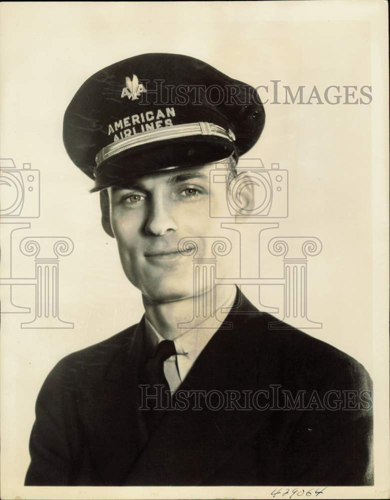 1938 Press Photo American Airlines pilot John V. Bordene - nei09806