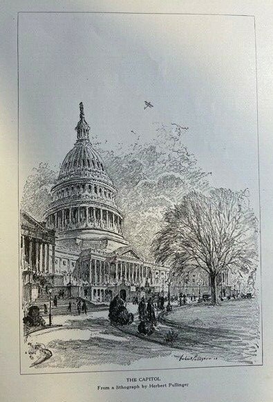 1920 Vintage Magazine Illustration The Capitol by Herbert Pullinger 1920 Vintage Magazine Illustration The Capitol by Herbert Pullinger