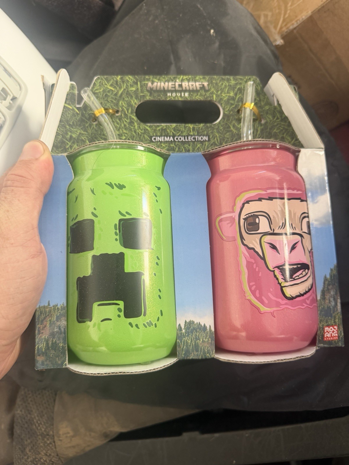 Minecraft Movie 2 Piece Glass Set