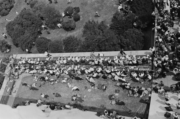View above journalists & press members March Washington Jobs & - 1963 Old Photo View above journalists & press members March Washington Jobs & - 1963 Old Photo