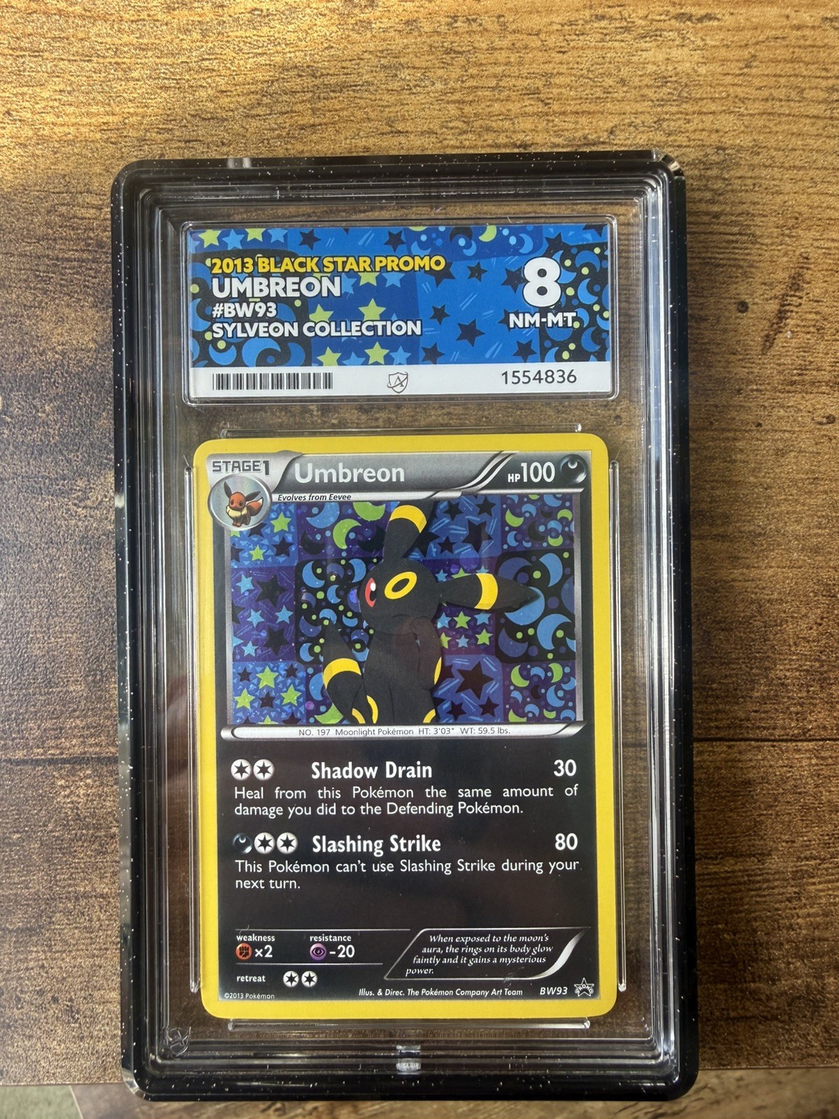 Umbreon BW93 Holo Black Star Promo Card Ace 8