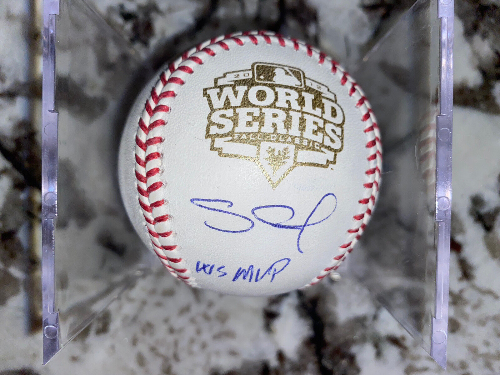 Pablo Sandoval Signed Autographed WS Inscribed Baseball MLB COA