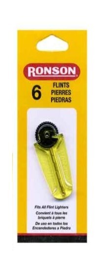 Genuine Ronson Lighter Flint, 1 pack (6 Flints) For most lighters, USA SHIPPER Genuine Ronson Lighter Flint, 1 pack (6 Flints) For most lighters, USA SHIPPER