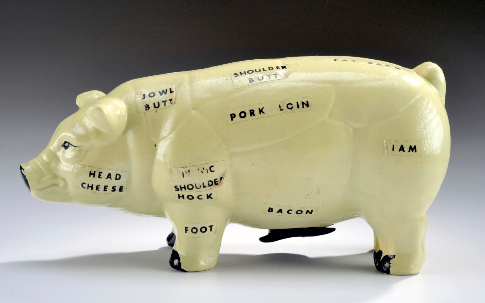 Vintage 1960\'s Advertising Premium Giveaway Ceramic Piggy Bank - Pork - Butcher Vintage 1960\'s Advertising Premium Giveaway Ceramic Piggy Bank - Pork - Butcher